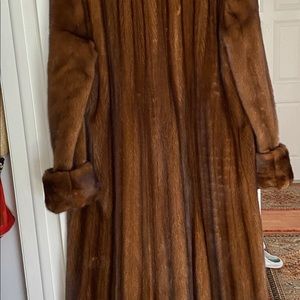 Full length chestnut brown Mink by Ben khan